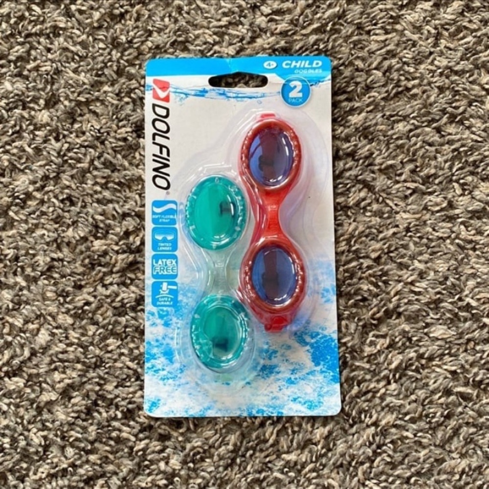 2 Kids Toddler Swim Googles New